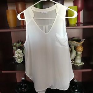 Lush White Blouse Size S